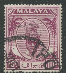 STAMP STATION PERTH Perak #111 Sultan Yussuf Izuddin Shah Used 1950