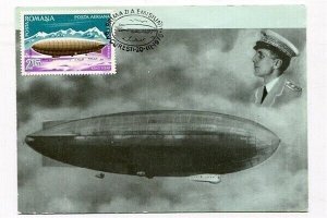 D21750 Zeppelin 'Italia' 1976 Maximum Card Romania