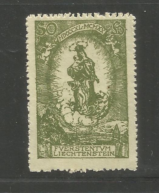 LIECHTENSTEIN, 47,MINT HINGED, MADONNA AND CHILD