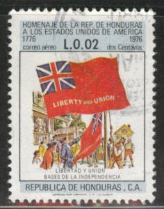 Honduras  Scott C602 used  flag airmail