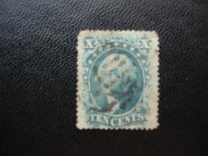 1857-61 SERIES   SCOTT # 32  10c  ISSUE  F/VF. SCV $ 300.00