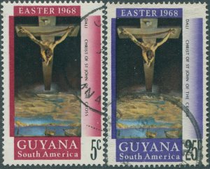 Guyana 1968 SG463-464 Easter set FU