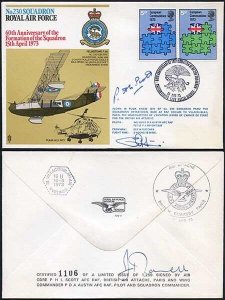 RAF11c No.230 Squadron RAF Signed by P.L.H. Scott and P.D.A. Austin (A)