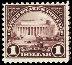 571, Mint $1 F/VF NH - Nice & Fresh - Lincoln Memorial -**- Stuart Katz