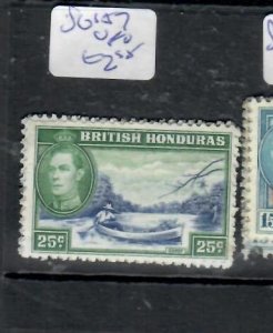 BRITISH HONDURAS KGVI 25C    SG 157    VFU    P0429H