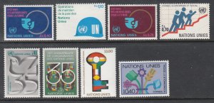 UN Geneva 89-94,96-97 Year Set For 1980 MNH VF