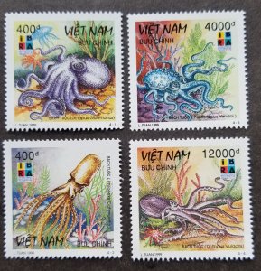 *FREE SHIP Vietnam Octopus 1999 Marine Life Coral Jellyfish (stamp) MNH