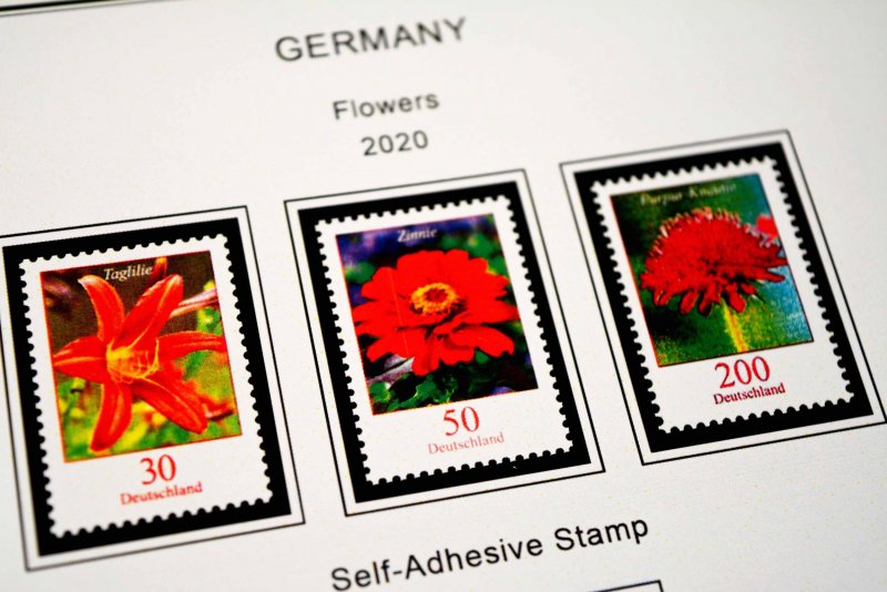 COLOR PRINTED GERMANY 2011-2020 STAMP ALBUM PAGES (89 illustrated pages)