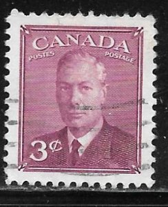 Canada 286: 3c George VI, used, VF