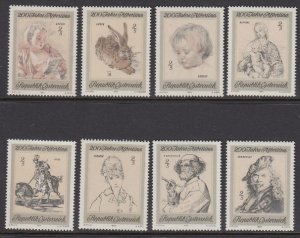 Austria 846-53 Etchings mnh