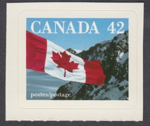 Canada - #1388 Flag Over Mountains Quick Stick Self Adhesive Booklet Stamp - MNH