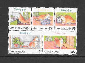 NEW ZEALAND #1053a CATS MNH