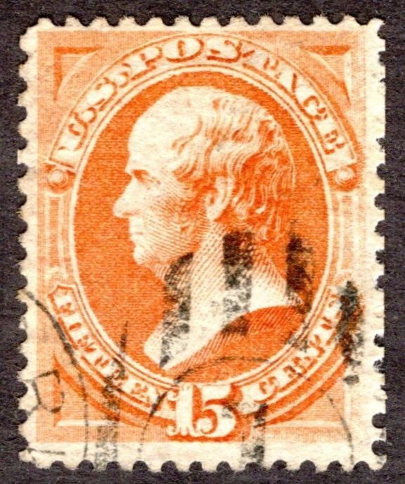 1870, US 15c, Webster, Used, Sc 152