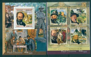 Guinea-Bissau - 2016 Artist Paul Cezanne. Set 2 Souv. Sheets.