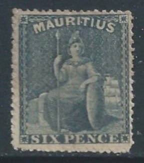 Mauritius #22 Mint No Gum 6p Britannia