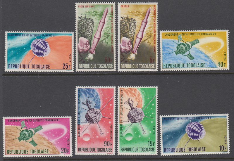 Togo 593-598,C65-C66 Space MNH VF