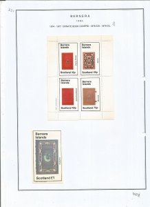 BERNERA -1982 - Ornate Book Covers - Mint Light Hinged - Private Issue