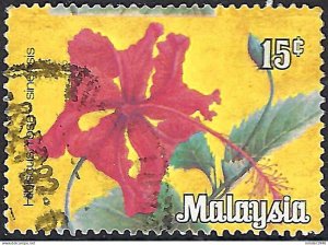 MALAYSIA 1979 15c Multicoloured, Flowers FU