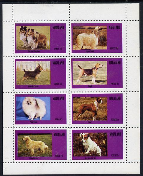 Nagaland 1973 Dogs perf  set of 8 values (5c to 50c) unmo...