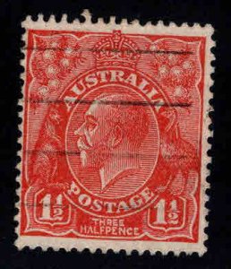 Australia Scott 68 used 1.5p red KGV wmk 203 1928