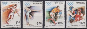 India 1992 MNH Stamps Scott 1413-1416 Sport Olympic Games Field Hockey