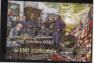 Comoro Islands -500f  Lee Surrenders S/S (MNH)