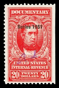 Scott R579 $20.00 1951 Dated Red Revenue Used F-VF Cat $16