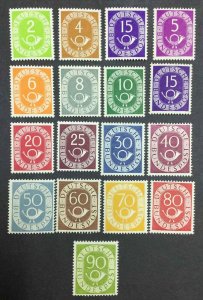 MOMEN: GERMANY SC #670-685 1951-2 MINT OG NH LOT #63502