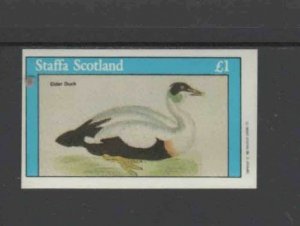 STAFFA 1972 ELDER DUCK MINT VF NH O.G IMP. S/S ( 8ST)