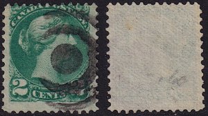 Canada - 1889 - Scott #36d - used - blue green shade - bull's eye pmk