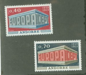 Andorra (French) #188-9 Unused Single (Complete Set)