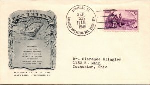 9th ANNUAL TRI-STATE PHILATELIC CONVENTION EVENT CACHET COVER LOUISVILLE KY 1949