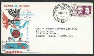 MEXICO 1966 Qantas first flight cover to Sydney Australia..................10605