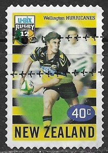 New Zealand ~ Scott # 1591 ~ Used ~ U-BIX Rugby Super 12