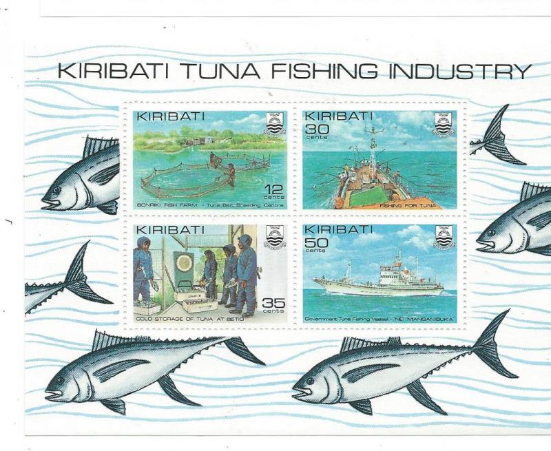 Kiribati #383a  Souvenir sheet of 4 #380-383 (MNH) CV$1.25