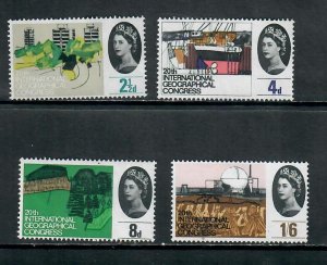 G.B 1964 COMMEMORATIVE SET GEOGRAPHICAL CONF., ISSUE , MINT HINGED  h 231220