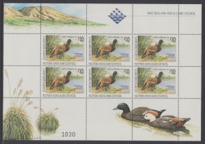 New Zealand 1994 Duck Stamps Sheet MNH VF