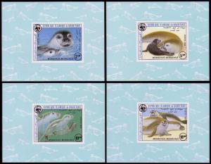 Mauritania WWF Mediterranean Monk Seal 4 De-Luxes