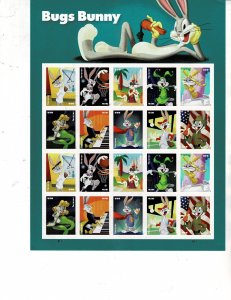 Bugs Bunny Forever US Postage Sheet #5494-5503 VF MNH
