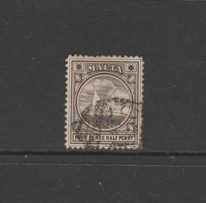 Malta, 1899/1901 4 1/2d Wmk CC Used SG 32