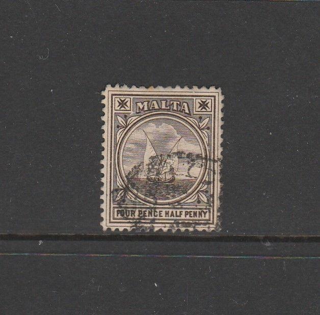 Malta, 1899/1901 4 1/2d Wmk CC Used SG 32