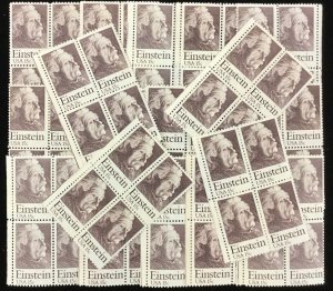 1774    Albert Einstein, Physicist.    100 MNH  15 cent stamps.   Issued in 1979