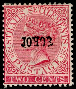 MALAYSIA - Johore SG12, 12c pale rose, M MINT. Cat £80.