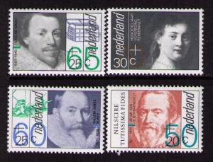 NETHERLANDS Sc# B585 - B588 MNH FVF Set 4 Hugo De Groot