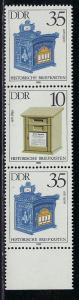 Germany DDR Scott # 2458 (2), 2456, mint nh, se-tenant, SZd283