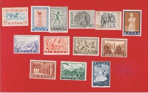 Greece #396-408  MVFLH OG  Various Scenes    Free S/H 