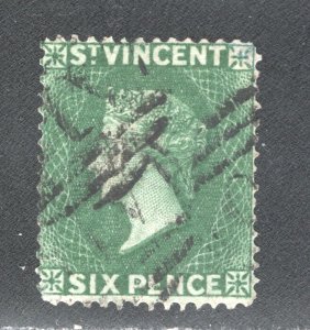 St. Vincent, Scott #14B   VF, Used, Victoria,  CV $55.00  ..... 6050007