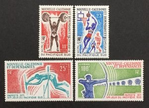 New Caledonia 1971 #391-2, c82-3, South Pacific Games, MNH, CV $18.