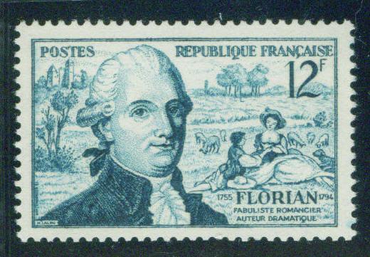 France Scott 765 MNH** 1955 Florian stamp