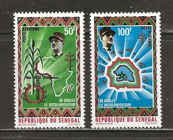 Senegal Scott catalog # C92-C93 Mint NH